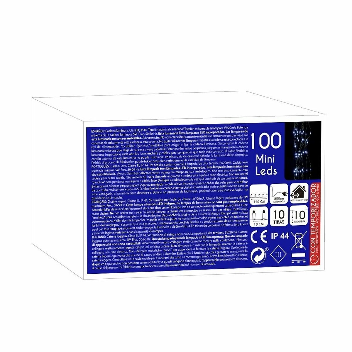 LED žibintų vainikas Spalvotas 5 W